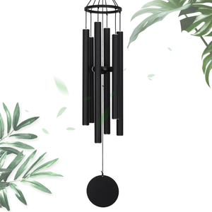 38 Inch Aluminum Circular Metal Wind Chime, Are Made in Black, Gold, And Champagne Colors