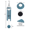 39in Metal Cover with Green Tubes Wind Chime