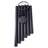 64in Black Aluminum Ring Large Wind Chime Outdoor And Indoor Wind Chimes