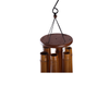 37in Round Wooden Top Bamboo Pipe Wind Chimes