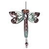 30in Red Green Gradient Aluminum Wind Chime, Paired with Butterfly Pendant