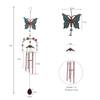 34-inch Garden Series Resin Butterfly, Sun, Frog, Hummingbird Red Copper Aluminum Wind Chime