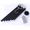 34in Black Aluminum Ring Wind Chime