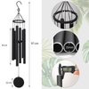 38 Inch Aluminum Circular Metal Wind Chime, Are Made in Black, Gold, And Champagne Colors