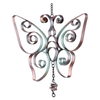 30in Red Green Gradient Aluminum Wind Chime, Paired with Butterfly Pendant