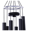 34in Black Aluminum Ring Wind Chime