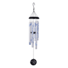 35in Printed Silver Aluminum Tube Outdoor Wind Chime