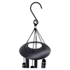 38-Inch Black Hand-Tuned Metal Outdoor Wind Chime