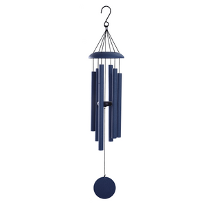 39in Metal Cover Blue Aluminum Tube Wind Chime