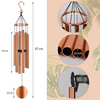 38 Inch Aluminum Circular Metal Wind Chime, Are Made in Black, Gold, And Champagne Colors