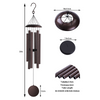 39in Metal Top Red Bronze Aluminum Tube Wind Chime