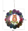 14in wind spinners with Owl Pendant