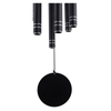 38-Inch Black Hand-Tuned Metal Outdoor Wind Chime