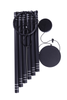 40in Black Aluminum Ring Metal Wind Chime