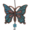 34-inch Garden Series Resin Butterfly, Sun, Frog, Hummingbird Red Copper Aluminum Wind Chime