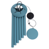 39in Metal Cover with Green Tubes Wind Chime