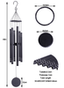 40in Black Aluminum Ring Metal Wind Chime