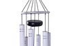 40in Silver Aluminum Ring White Aluminum Tubes Metal Wind Chime