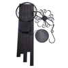 64in Black Metal Flower with Square Aluminum Tubes Wind Chime