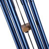 37in blue aluminum tube wooden wind chime