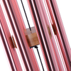 34in wood top rose red aluminum tube