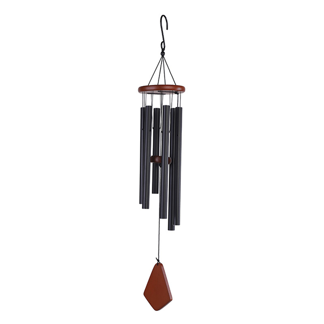 32 Inch Black Aluminum Pipe Wind Chime