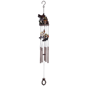 40-inch Western Cowboy Series Resin Wind Chime