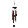 31in brown bamboo butterfly pipe wind chimes