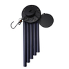 34in Black Wood Top Hanging Blue Aluminum Tube