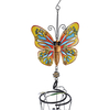 30 inch stain glass butterfly wind chime