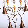 Retro love bell single row wind chime