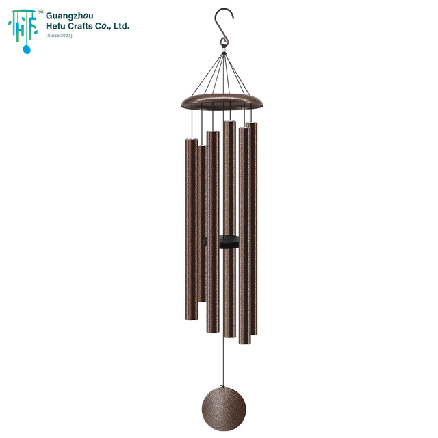 50-inch Gold Aluminum Outdoor Garden Memorial Wind Chimes