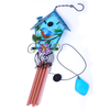 30in stain glass bird house wind chime