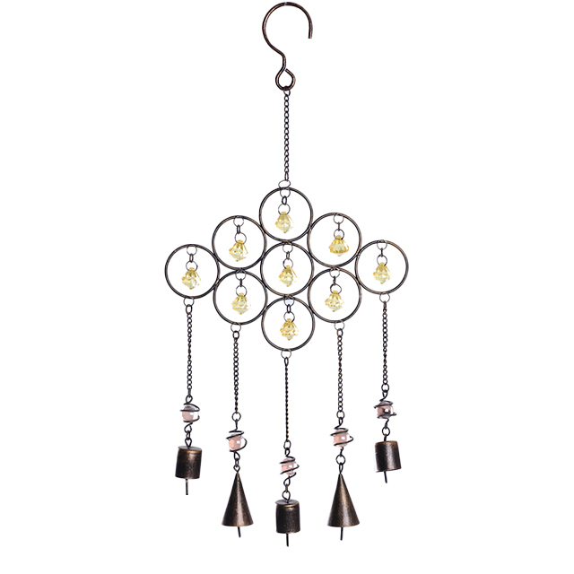 Chime bells with glass pendants