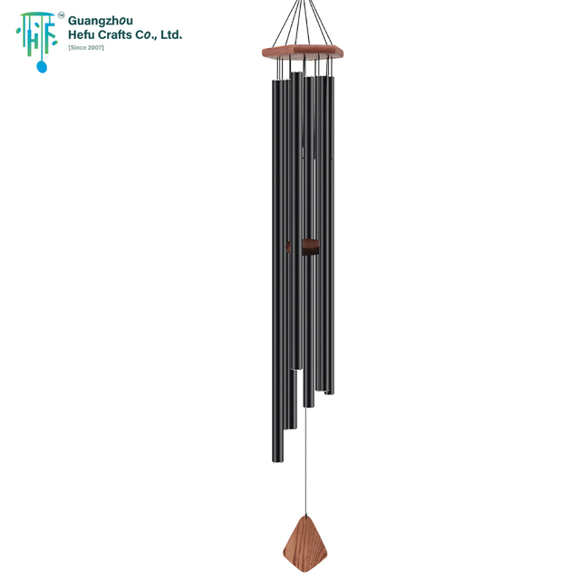 60 Inch Large Wooden Hexagonal Commemorative Wind Chimes