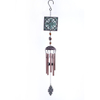 Copper metal wind chimes in the shape of flowers