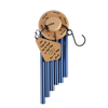 37in blue aluminum tube wooden wind chime