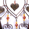 Retro love bell single row wind chime