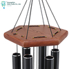 60 Inch Large Wooden Hexagonal Commemorative Wind Chimes