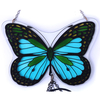 34 inch Hand painted glass butterfly wind chime