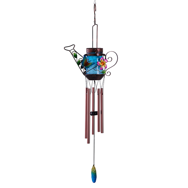 31in teapot bottle solar wind chime