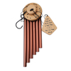 32 inch red aluminum pipe wooden wind chime