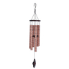 36 Inch Poetry Printed Red Aluminum Pipe Wind Chime