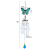 30 inch stain glass butterfly wind chime