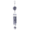 30-inch Heart-shaped Angel Wings Resin Wind Chime