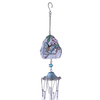 31-inch Butterfly Resin Pendant Hanging Silver Aluminum Tube Wind Chime