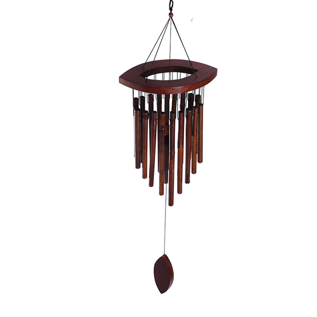 31in More Than One Brown Thin Bamboo Pipe Wind Bell