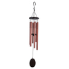 32in Ash Wood Wind Chimes Hanging Red Bronze Aluminum Pipe