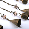 Chime bells with glass pendants