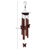 31in brown bamboo butterfly pipe wind chimes